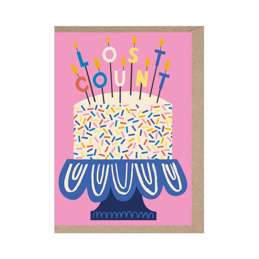 Rumble Cards - LOST COUNT  - GREETING CARD - STATIONERY - BIRTHDAY
