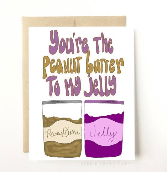 Peanut Butter & Jelly Greeting Card