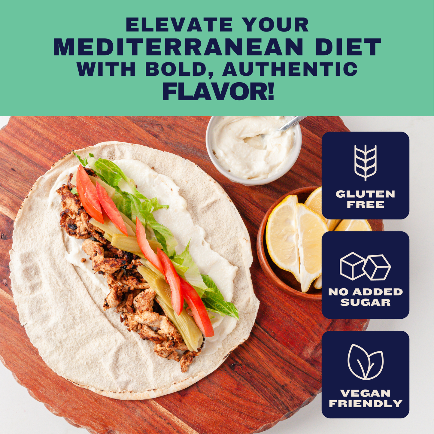 Garlic Shawarma Marinade, made with Avocado oil