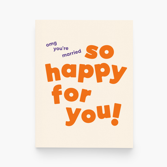 paper&stuff - OMG You’re Married Greeting Card
