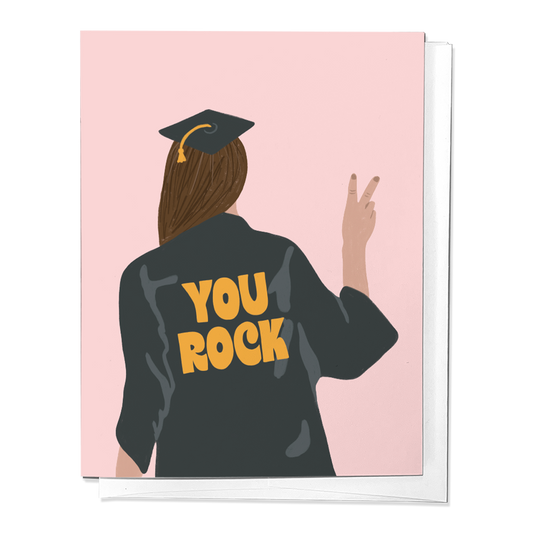 Parcel Island - You Rock Graduation Congratulations College Greeting Card