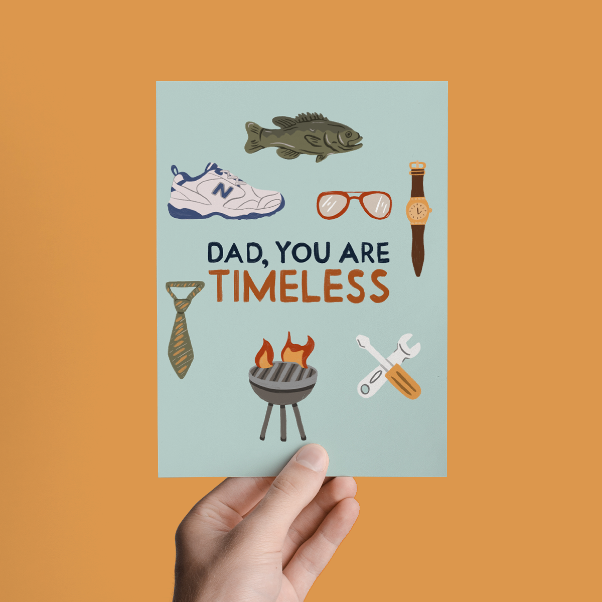 Parcel Island - Dad, You Are Timeless, Iconic Father's Day Greeting Card