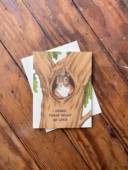 Squirrel Birthday Greeting Card