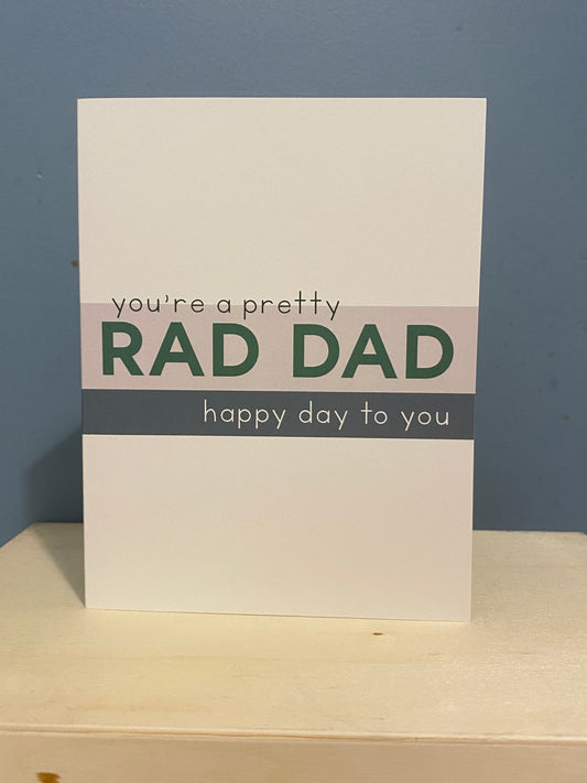 Rad Dad Greeting Card
