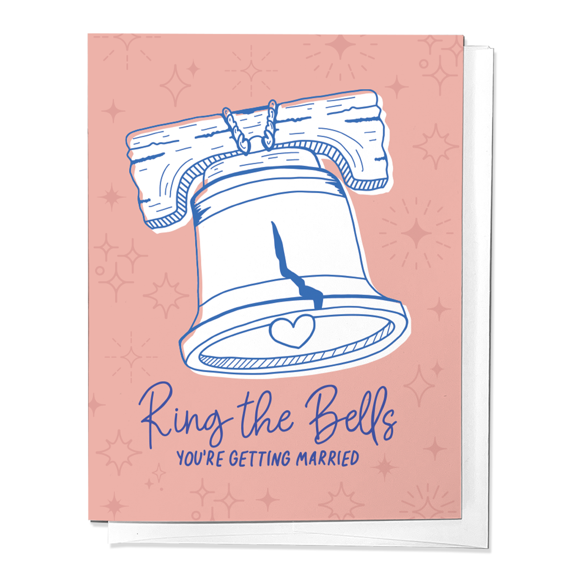 Parcel Island - Ring the Bells Philadelphia Wedding Congrats Greeting Card
