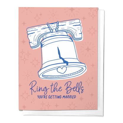 Parcel Island - Ring the Bells Philadelphia Wedding Congrats Greeting Card