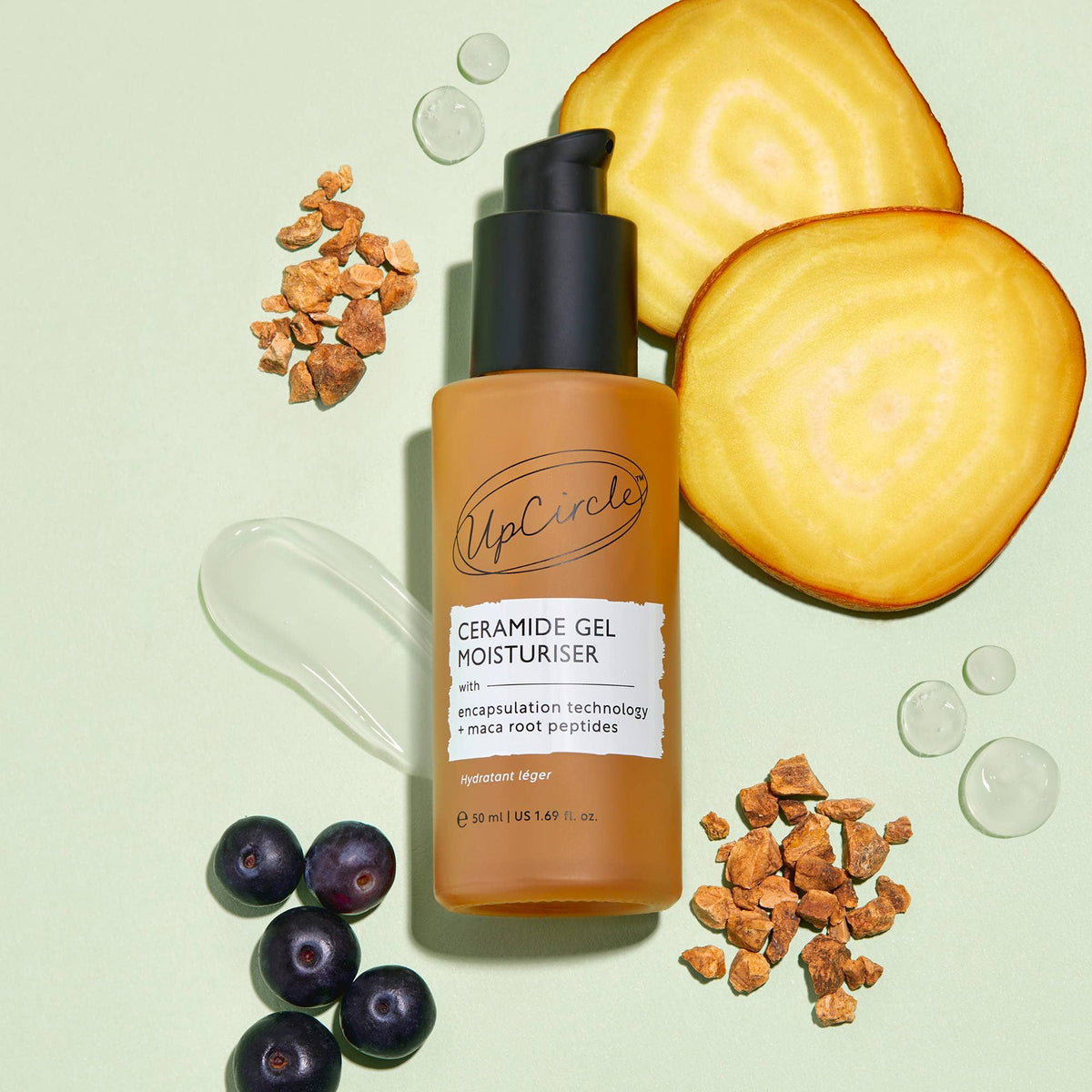 Cooling Gel Face Cream with Ceramides + Maca Root Peptides