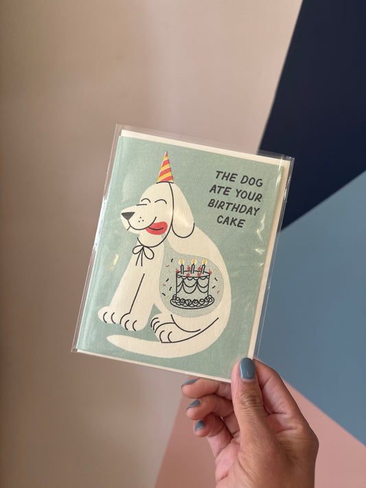 The dog ate your birthday cake