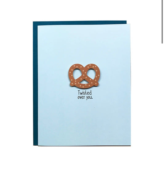 Twisted Over You Greeting Card