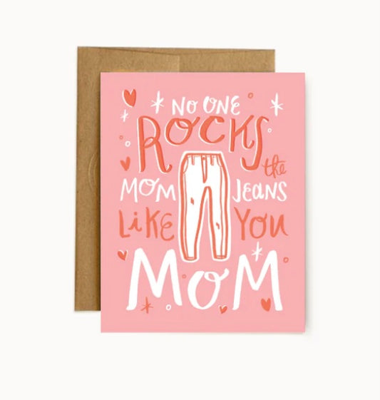 Mom Jeans Greeting Card
