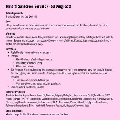 Bask SPF Mineral Sunscreen Serum - Fragrance Free