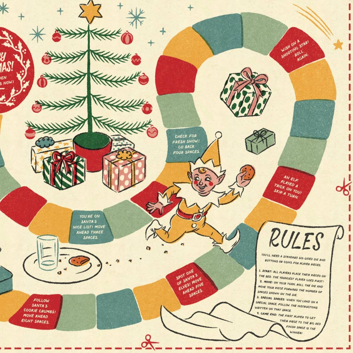 Holiday Game-board Gift Bag