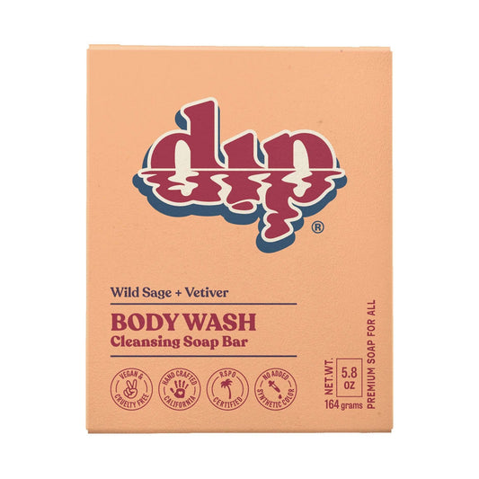 Wild Sage & Vetiver
 - Dip Body Wash Cleansing Soap Bar