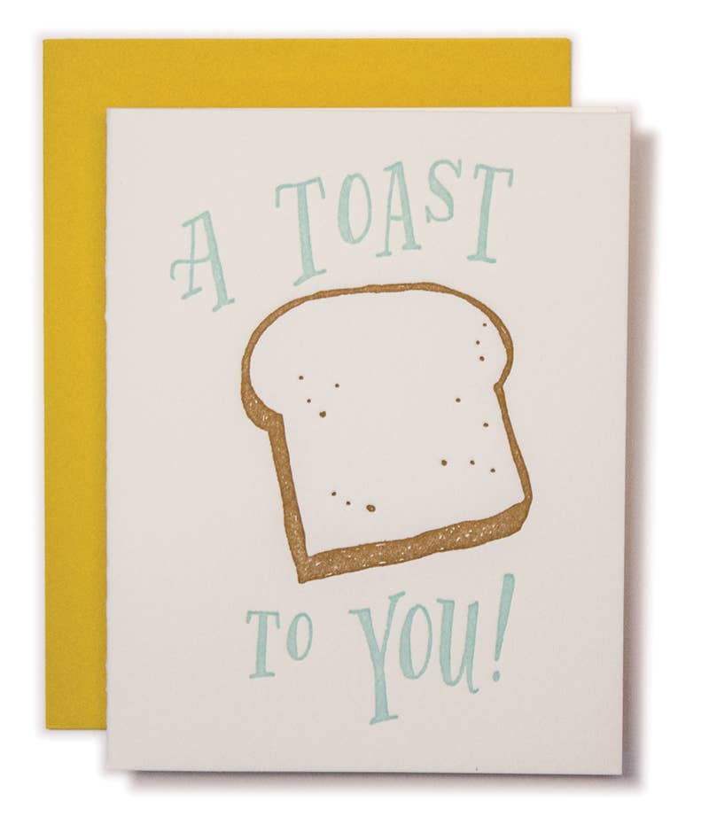 Ladyfingers Letterpress - Toast Congratulations Card