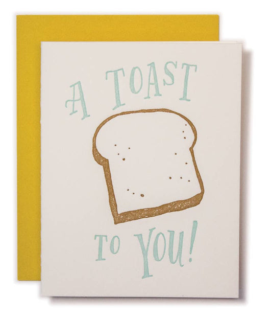 Ladyfingers Letterpress - Toast Congratulations Card