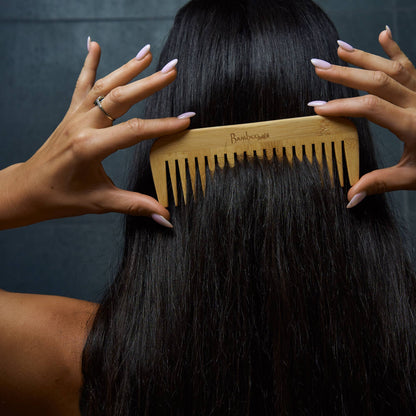 Pointed Bamboo Wide Tooth Comb
