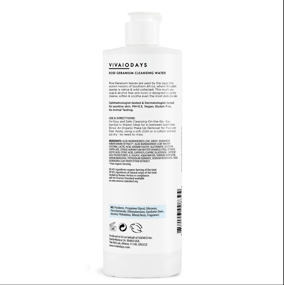 Rose Geranium Cleansing Water