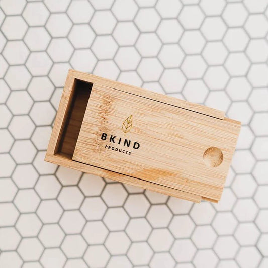 Bamboo box for shampoo and conditioner bars