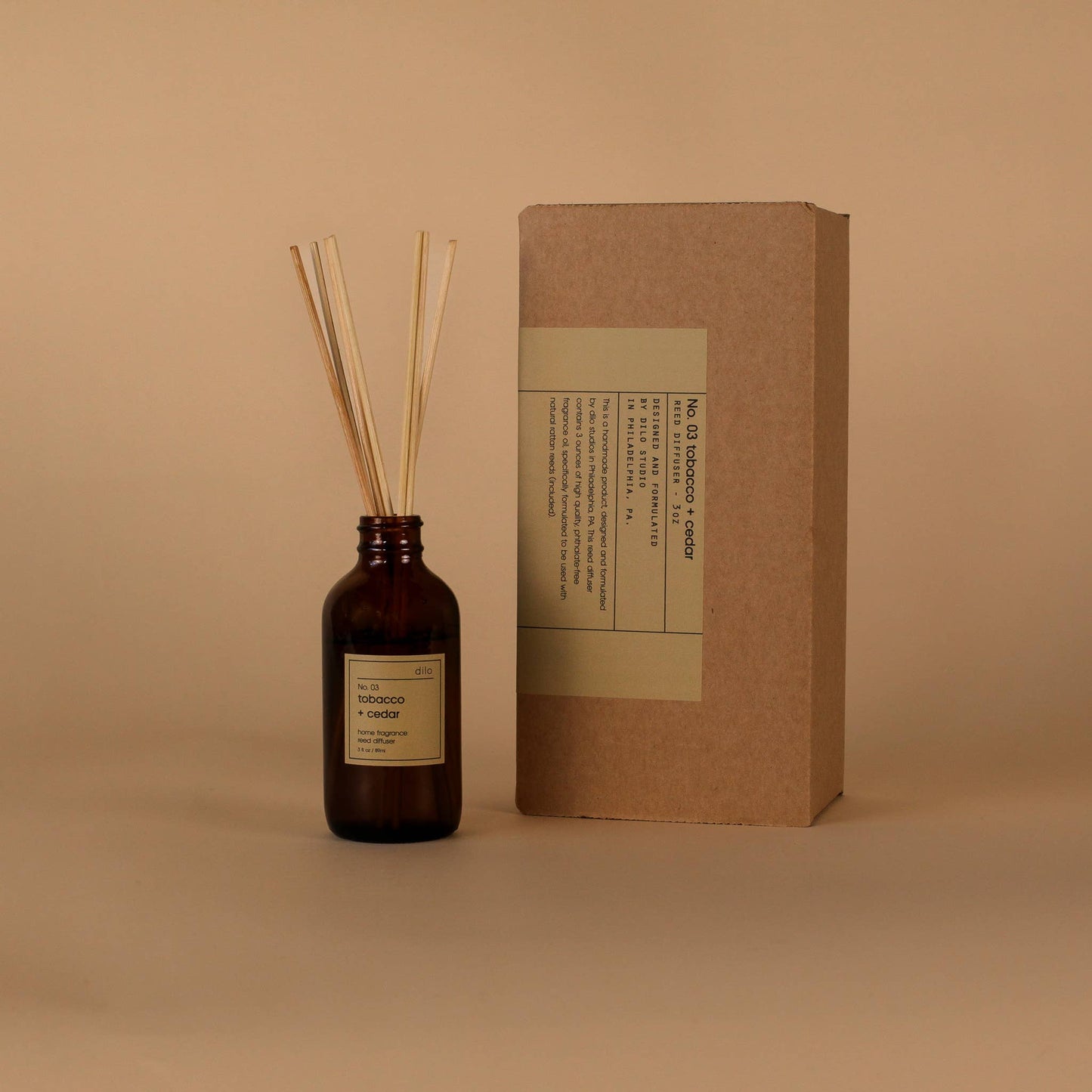 No. 03 Tobacco + Cedar Reed Diffuser