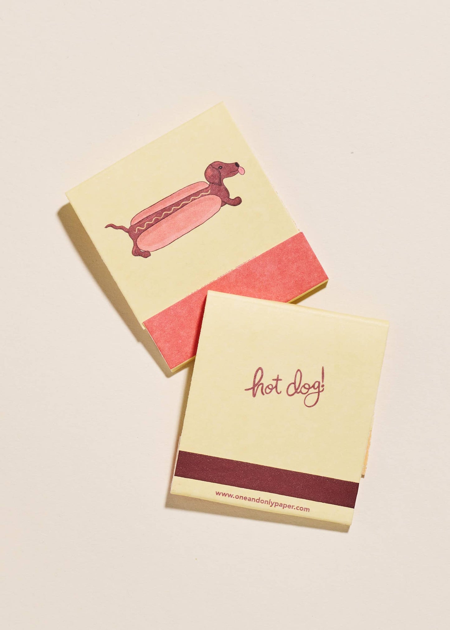 One & Only Paper - Hot Dog Printed 10 Stem Matchbook