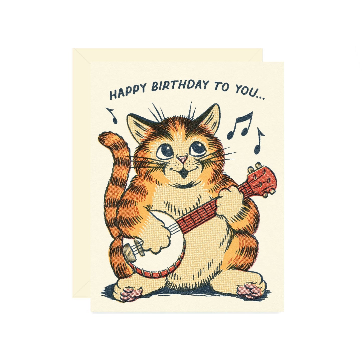 Happy Birthday Singing Banjo Cat Card