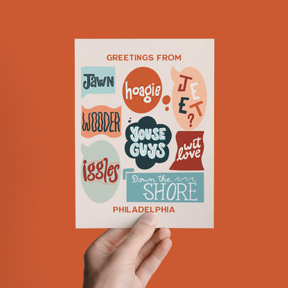 Greetings from Philadelphia Greeting Card