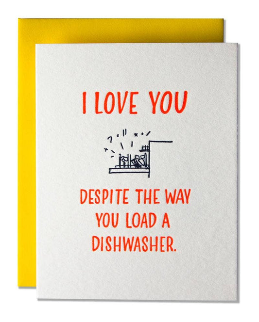 Ladyfingers Letterpress - Load A Dishwasher Card