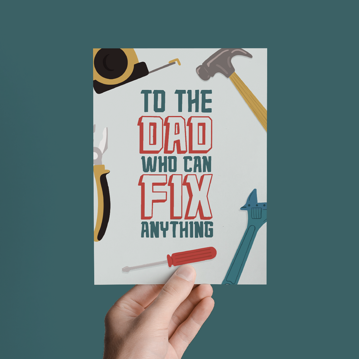 Parcel Island - To The Dad Who Can Fix It All Father's Day Greeting Card