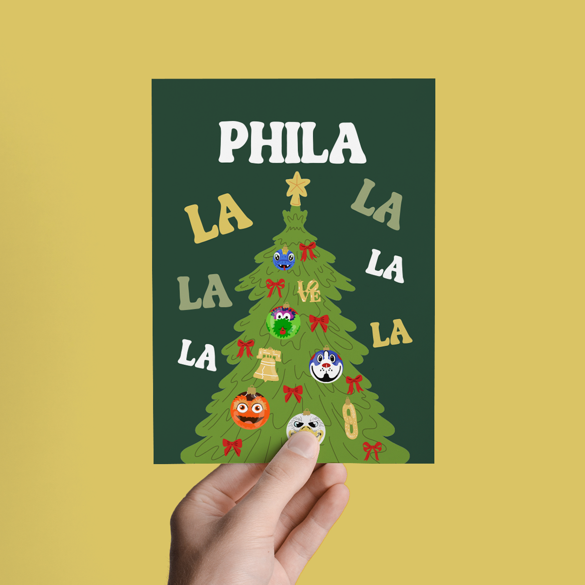 Phila La La Philly Sports Greeting Card