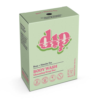 Rose & Matcha Tea
 - Dip Body Wash Cleansing Soap Bar