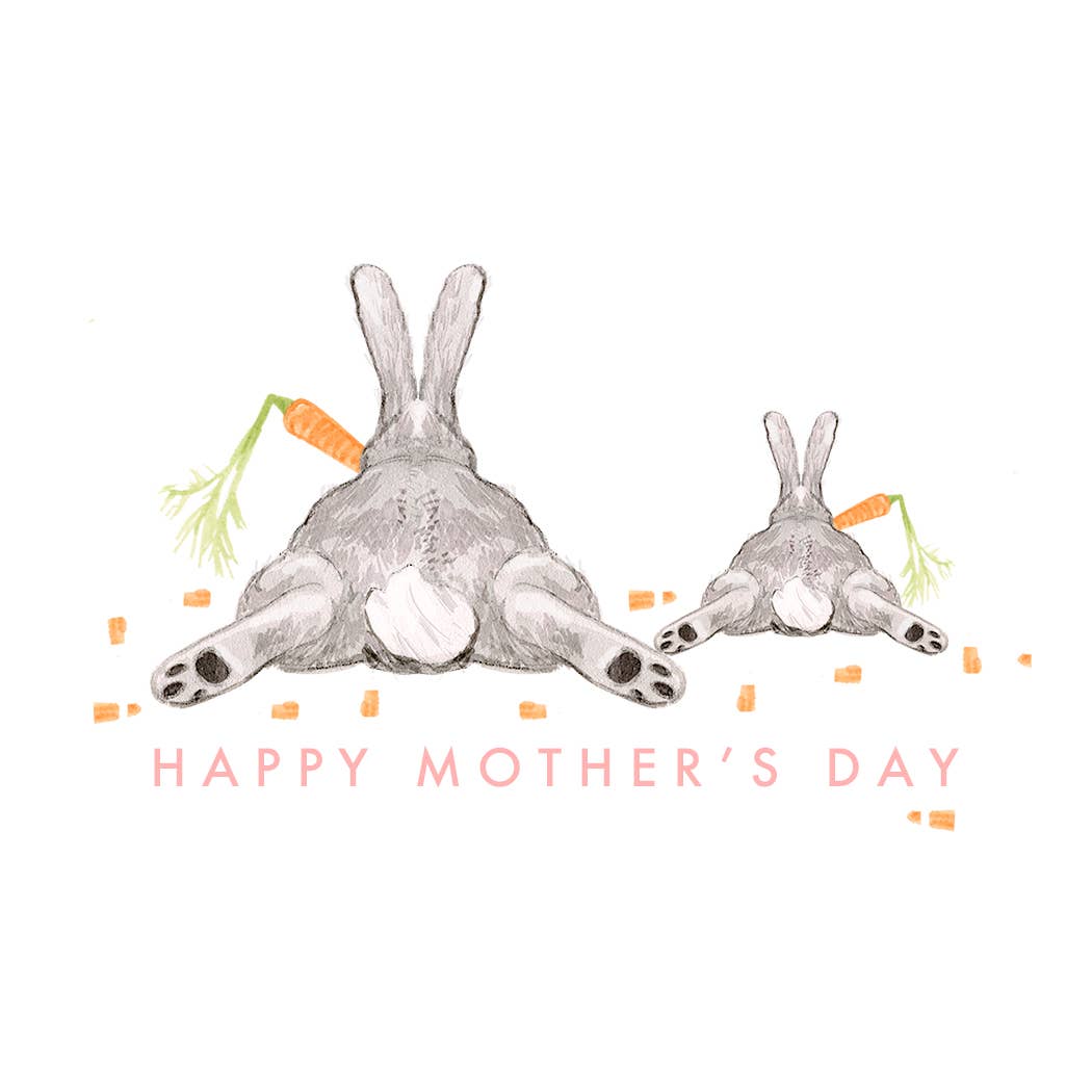 Mom and Baby Bunny Mother’s Day Card