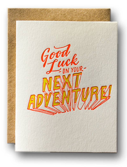 Ladyfingers Letterpress - Next Adventure Card