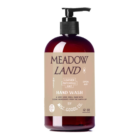 Meadowland Hand Wash – Grass, Cedar & Patchouli | Plant-Based, 12oz
