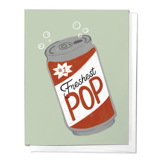 Parcel Island - The Freshest Pop Soda Can Father's Day Greeting Card