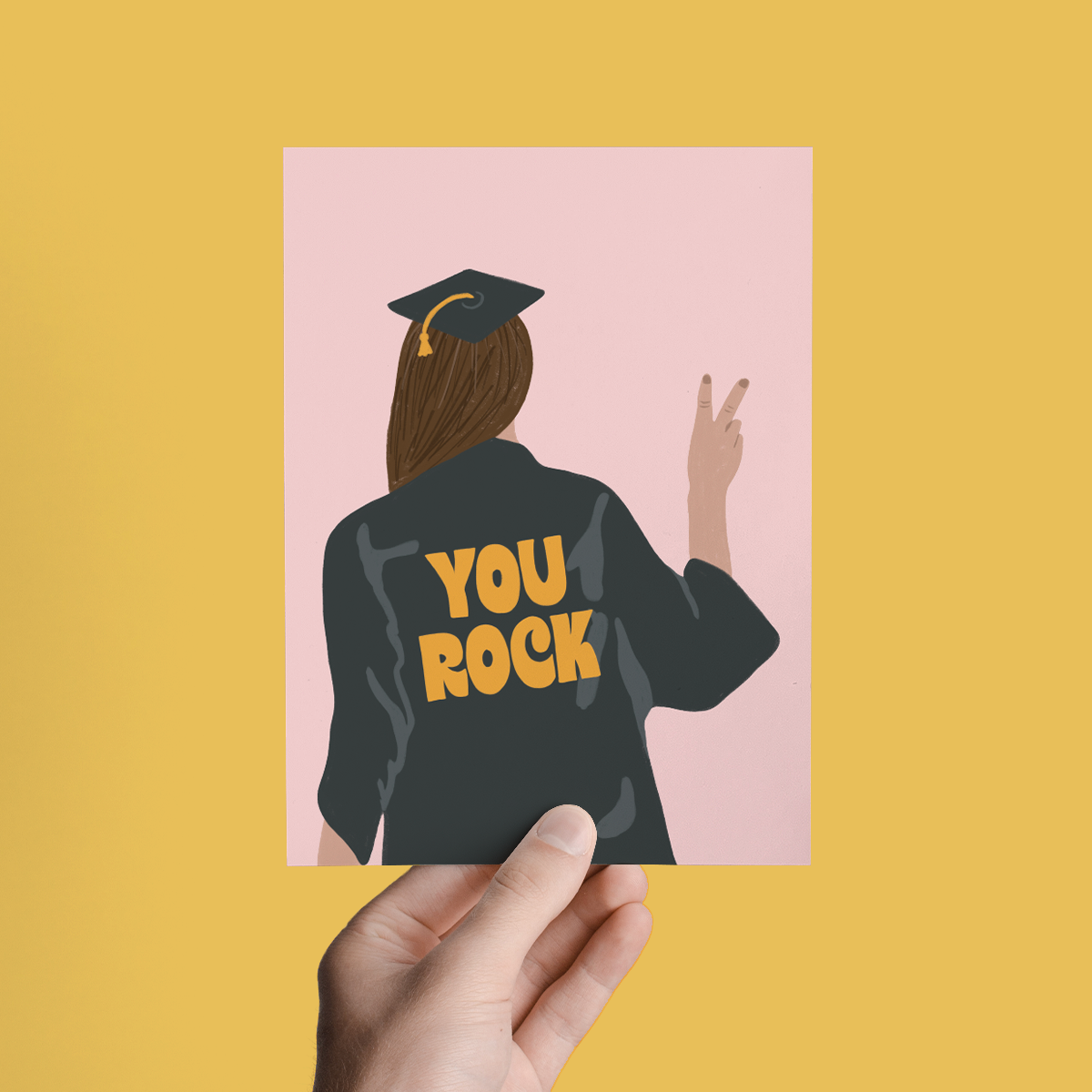 Parcel Island - You Rock Graduation Congratulations College Greeting Card