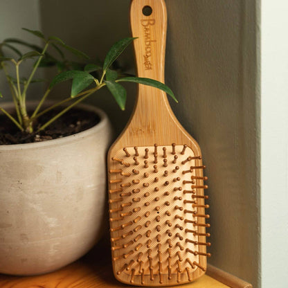 Square Bamboo Paddle Hairbrush