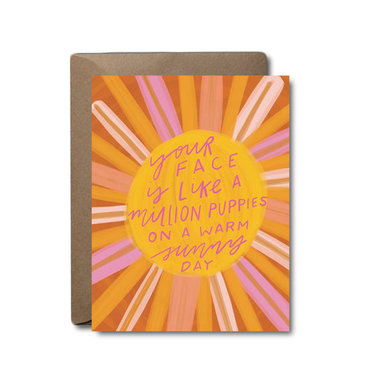 Million Puppies Love Greeting Card