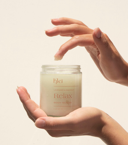 Relax Lavender & Coconut Natural Sugar Body Scrub