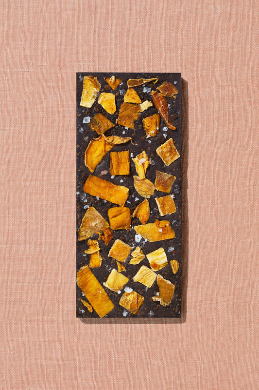 Mango, Urfa Chili, Black Lime Date-Sweetened Chocolate
