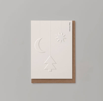 Happy Christmas Embossed Card