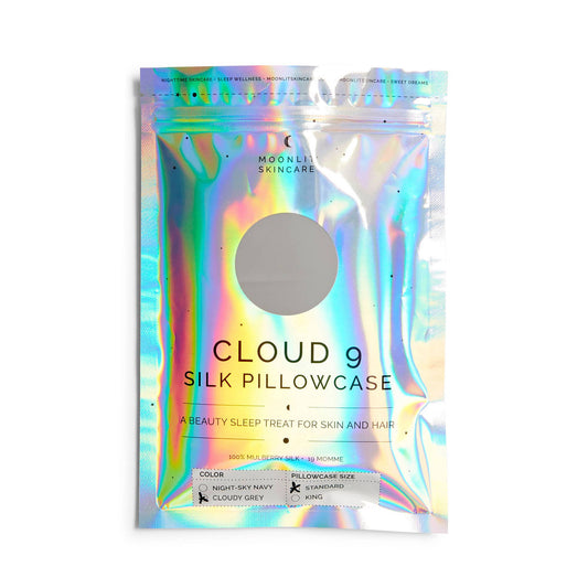 CLOUDY GREY Cloud 9 Silk Pillowcase