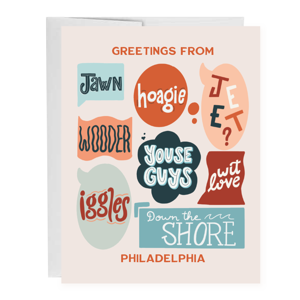 Greetings from Philadelphia Greeting Card