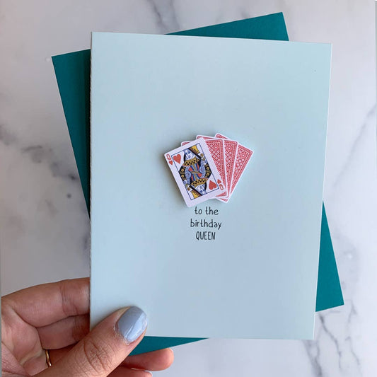 To the Birthday Queen, Handmade Birthday Card