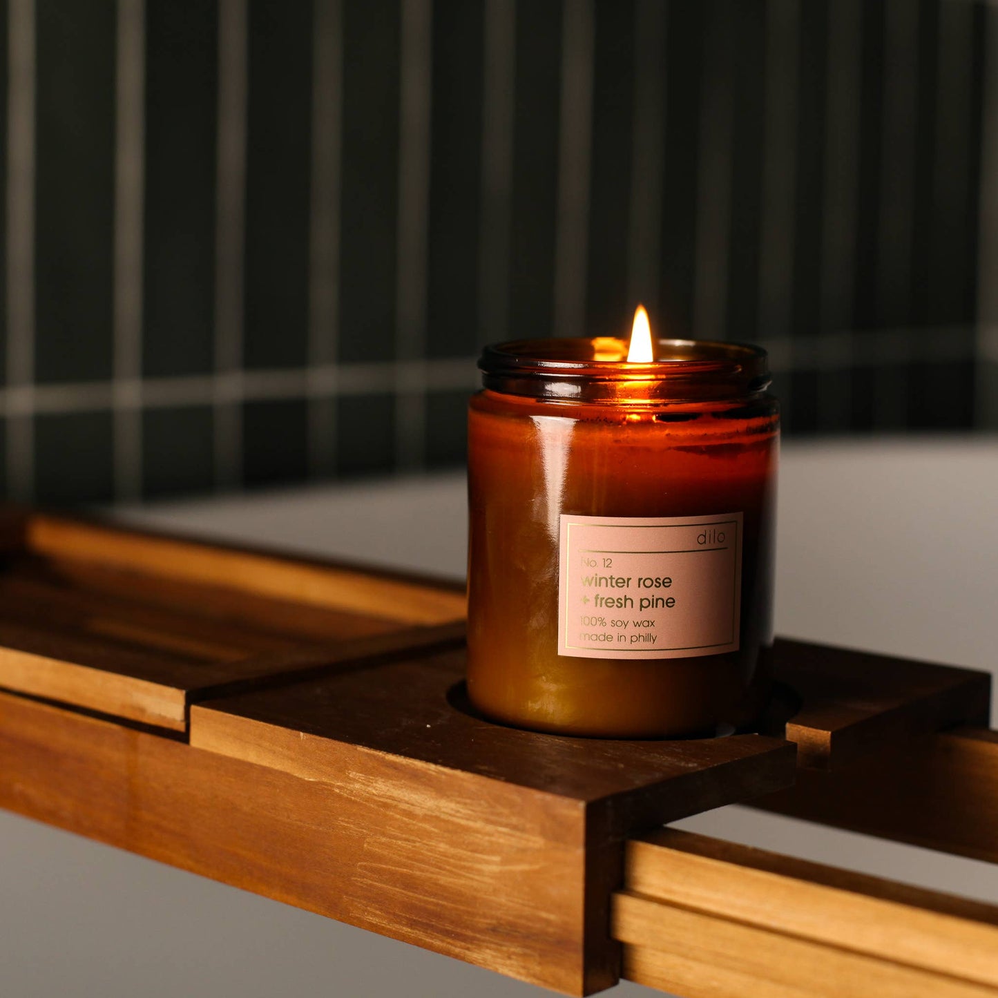 No. 12 - Winter Rose + Pine Candle