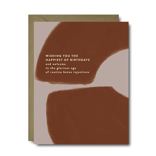 Botox Birthday Greeting Card